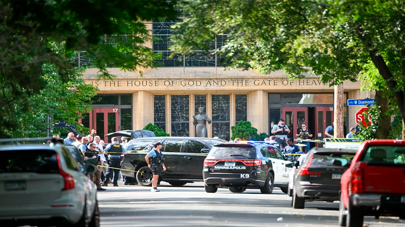Tiroteo en escuela católica de Minneapolis deja dos niños muertos y 17 heridos