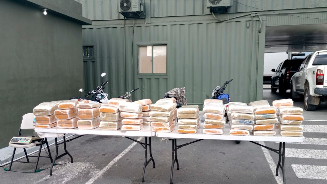 Decomisan 572 libras de marihuana ocultas en parte trasera de camión en Baní