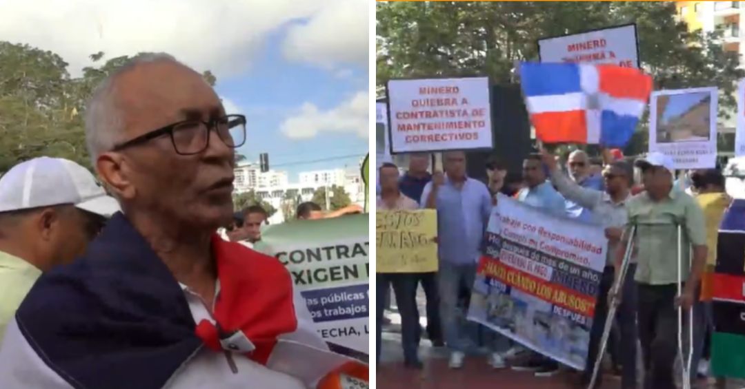 Decenas de contratistas protestan frente al Ministerio de Educación por ...