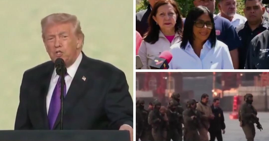 Trump bromea con postularse a la presidencia de Venezuela y competir contra Delcy Rodríguez