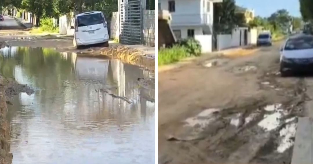 Calles intransitables en kilómetro 19 impiden paso de camiones de agua y gas