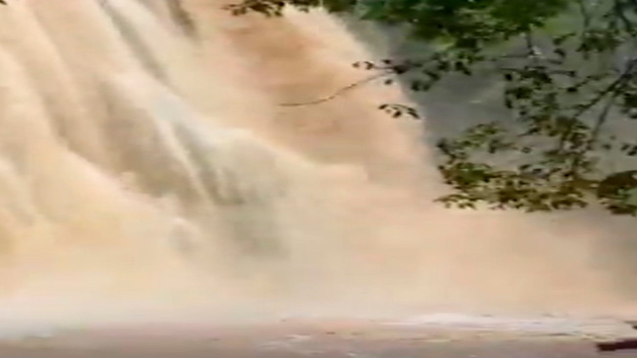 Así luce el Salto del Limón tras intensas lluvias