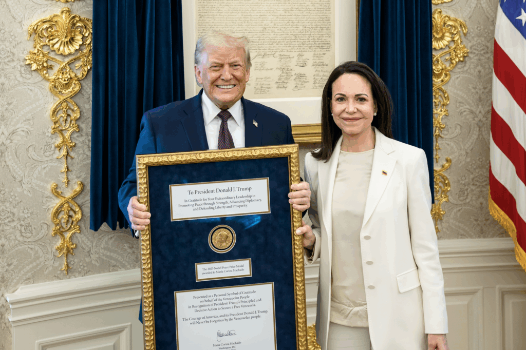Trump afirma que María Corina Machado le dijo que no se merecía el Nobel cuando se lo dio