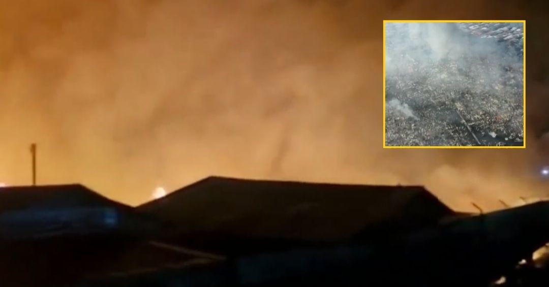 Malasia: Incendio arrasa aldea flotante y deja miles de personas sin hogar