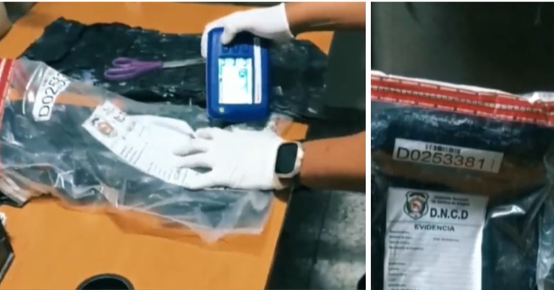 Agentes DNCD decomisan presunta cocaína a estadounidense en aeropuerto SD