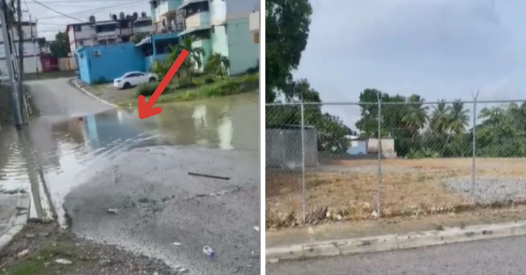 Santo Domingo Norte reporta inundación por filtrante tapado