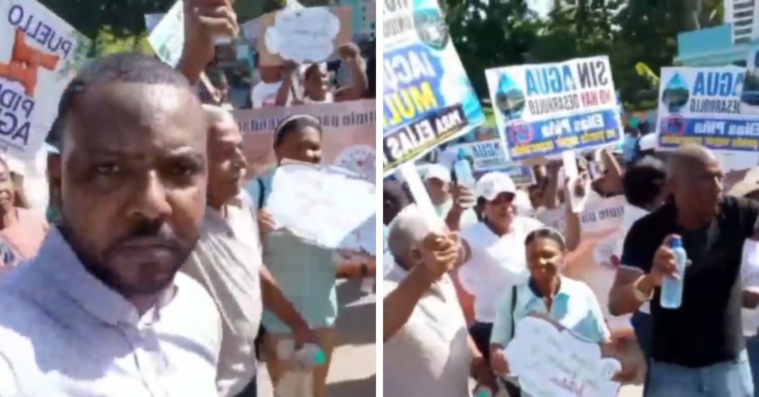 Multitudinaria marcha en Elías Piña exige acueduct