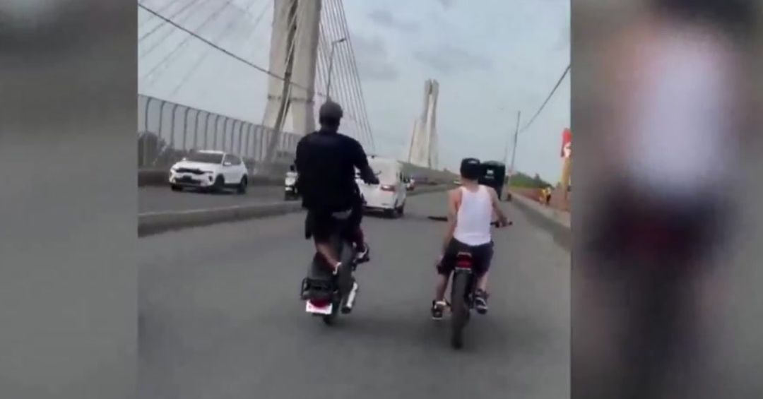 Video muestra maniobras en Puente de la 17 con «On